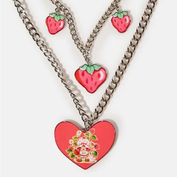 NWT LE STRAWBERRY SHORTCAKE LAYERED NECKLACE - Picture 2 of 11